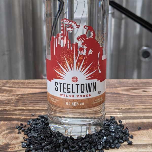 Spirit of Wales Distillery_Steeltown Welsh Vodka_Filtered through Anthracite Spirit of Wales Distillery_Steeltown Welsh Vodka_Filtered through Anthracite