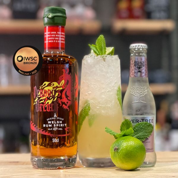 Dragons Breath Spiced Welsh Rum Spirit - bronze medal from the IWSC - made in Wales Dragons Breath Spiced Welsh Rum Spirit - bronze medal from the IWSC - made in Wales
